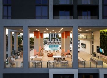 Expansive amenity roof deck